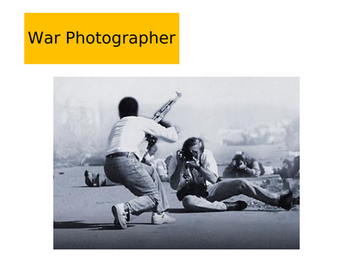 war photographer essay question aqa