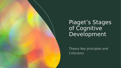 Piaget s Cognitive Learning Theory PPT and 6 printable Do Now