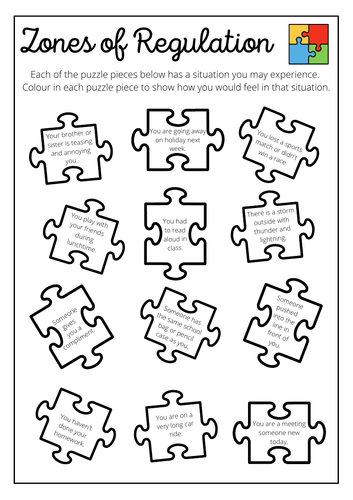 Zones Of Regulation Coloring Pages