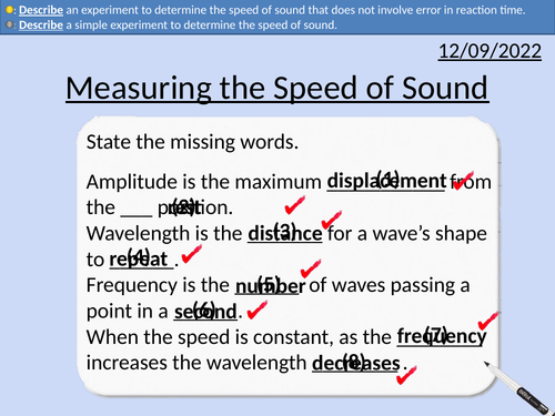 GCSE Physics: The Speed of Sound