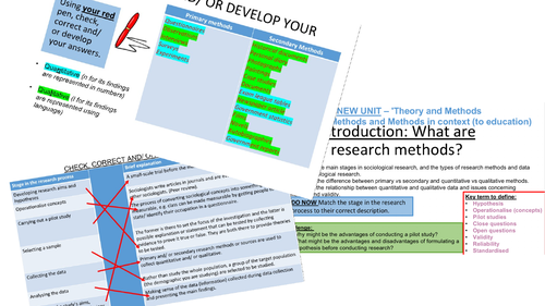 AQA A-level Sociology Research Methods - Introduction to research methods