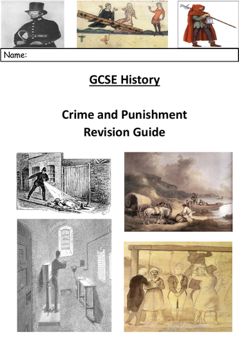 Gcse History Crime And Punishment Revision Booklet Teaching Resources