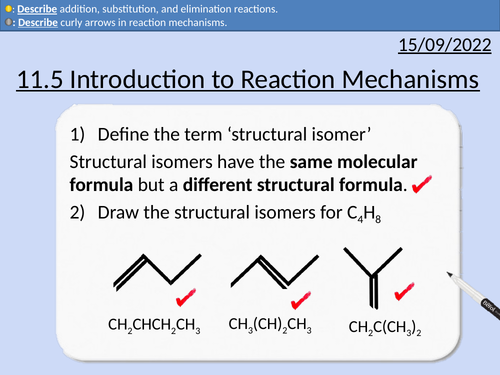 OCR AS Chemistry: Introduction to Reaction Mechanisms