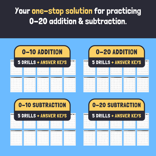 Addition And Subtraction Timed Drills No Prep Adding And Subtracting Printable Teaching Resources 4598