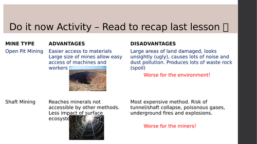 Mining Decision Making Factors - Rocks and Minerals - Cambridge ...