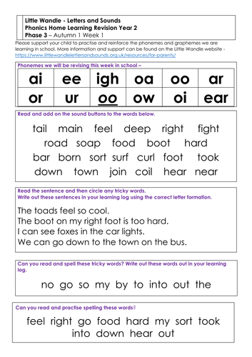 instructions homework year 2