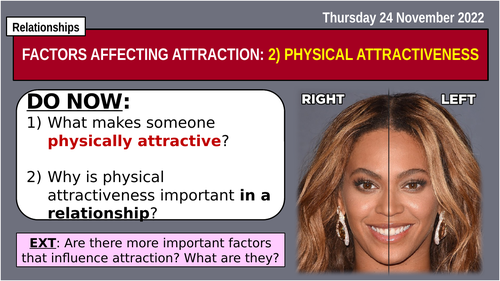 ALevel Psychology PHYSICAL ATTRACTIVENESS [FACTORS AFFECTING