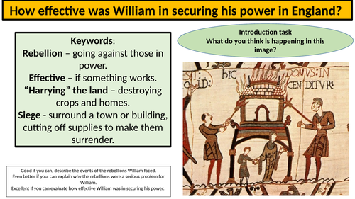 King William I - Harrying of the North | Teaching Resources