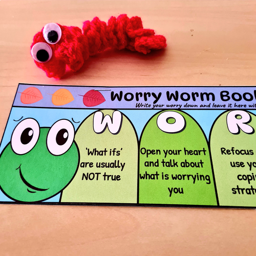 Elsa Support Worry Worm Booklet And Poster 