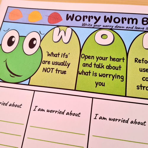 ELSA Support Worry Worm booklet and Poster | Teaching Resources