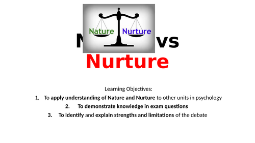 nature vs nurture psychology