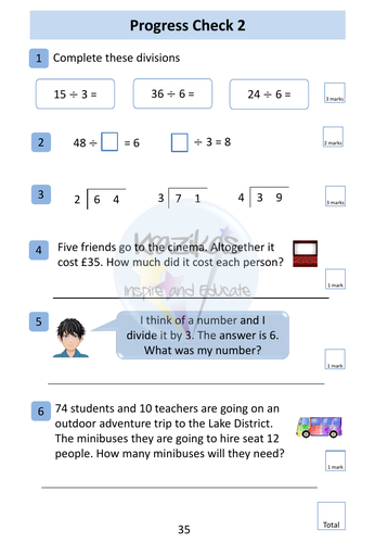 Functional Skills Maths - Entry Level 2 - Division | Teaching Resources