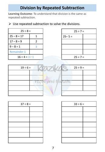 Functional Skills Maths - Entry Level 2 - Division | Teaching Resources