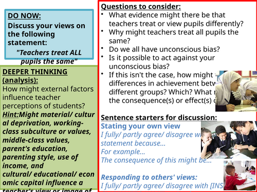 AQA AS/A-level Sociology: Education - Class differences in achievement ...