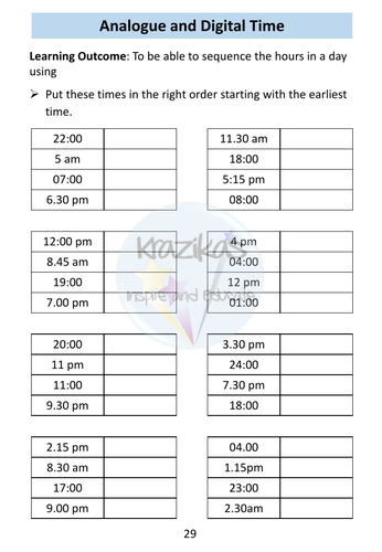 Time - Functional Skills Maths - Entry Level 2 | Teaching Resources