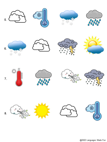 Quel temps fait-il? - French Weather Activities | Teaching Resources