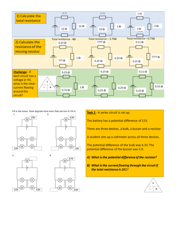 Series circuits GCSE PHYSICS