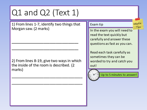 edexcel-english-language-paper-2-section-a-walkthrough-teaching-resources