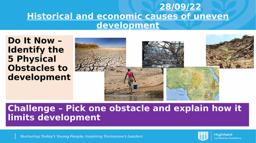 AQA CEW Historical and Economic causes of uneven development (Lesson 7)