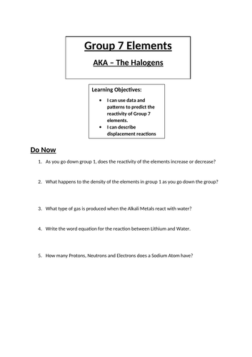 group 7 elements are called halogens