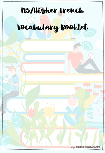 senior-n5-higher-vocab-french-booklet-teaching-resources