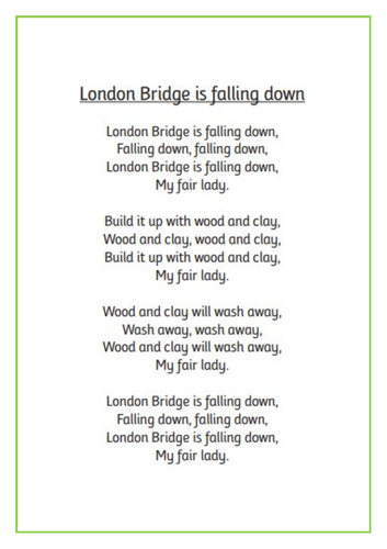 London Bridge Poem - KS1 Vipers Text and 3 differentiated lessons ...