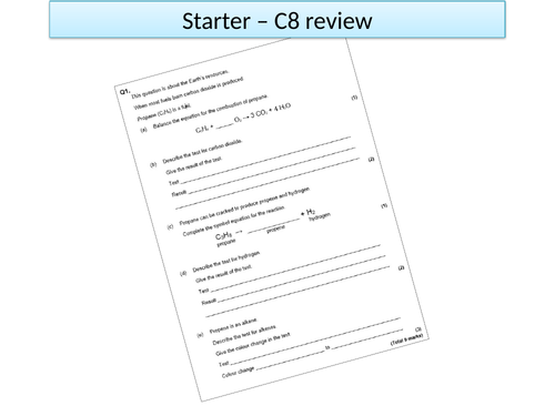 AQA Trilogy C9 Chemistry of the atmosphere | Teaching Resources
