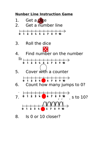 Number Line Game | Teaching Resources