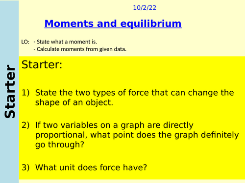 P8.7 Moments and equilibrium (AQA)