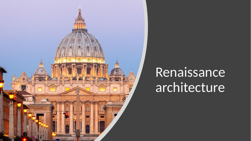 3. Renaissance architecture | Teaching Resources
