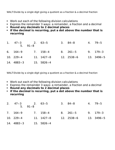 Bumper division pack | Teaching Resources