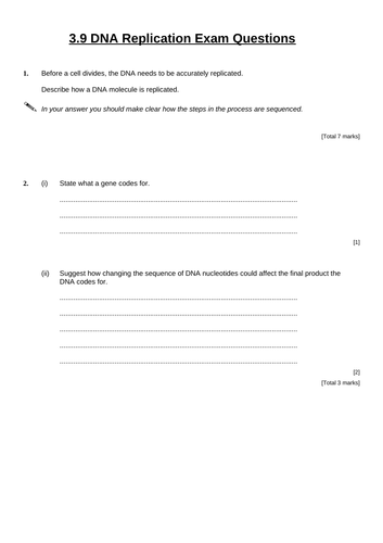 OCR DNA replication and the genetic code | Teaching Resources