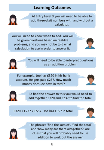 Addition Workbook - Functional Skills Maths - Entry Level 3 | Teaching ...