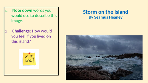 Storm on the Island GCSE PPT