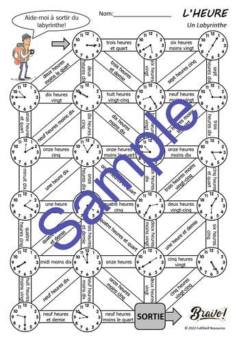 telling-the-time-in-french-worksheets-teaching-resources