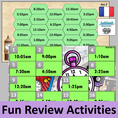 Telling the Time in French Lesson Presentation Teaching Resources