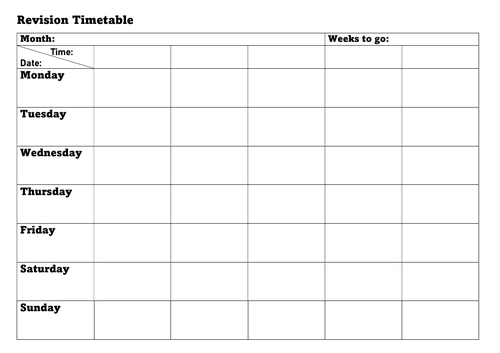 Revision techniques workshops | Teaching Resources