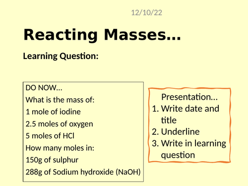 reacting-mass-calculations-teaching-resources