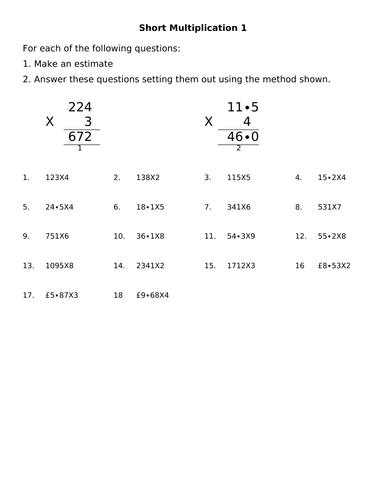 Bumper multiplication pack | Teaching Resources