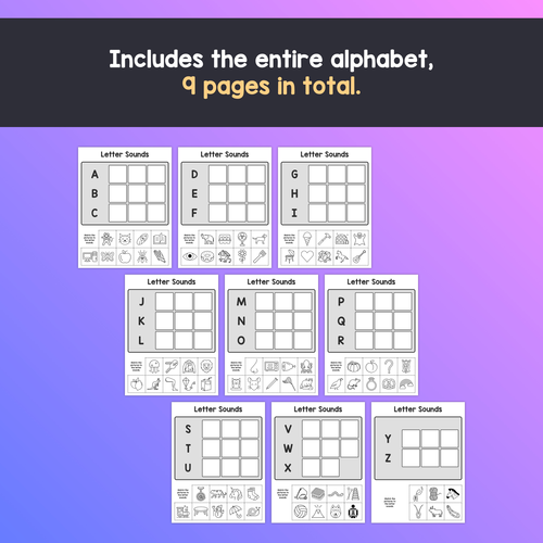 Alphabet Beginning Sounds Activity Phonics Morning Work, Alphabet