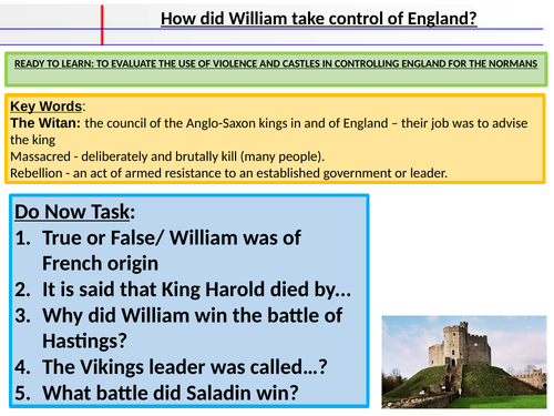 How far did the Norman Conquest change England | Teaching Resources