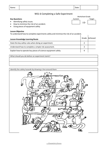 Ks3 Working Scientifically Ws1 6 Completing A Safe Experiment Lesson