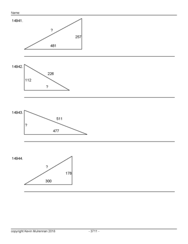 15000 Pythagoras Questions Pythagorean Theorem Maths KS2 KS3 | Teaching ...