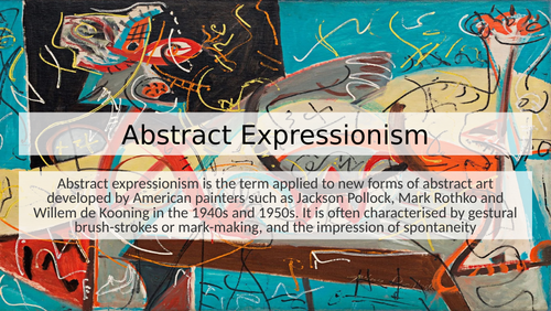 abstract expressionism thesis