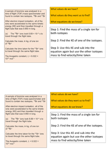 Time of flight calculations A LEVEL