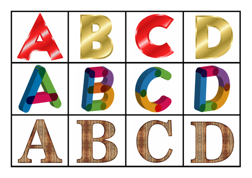 Capital Letter Sorting Cards EYFS KS1 | Teaching Resources