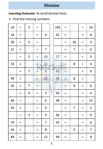 Division - PowerPoint Lesson and Workbook - Functional Skills Maths ...