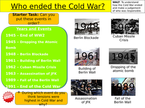 Who Ended The Cold War Teaching Resources
