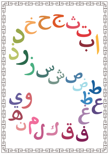 Printable Arabic Alphabet poster: FREE PRINTABLE | Teaching Resources