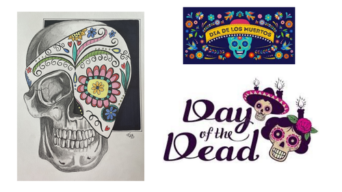mexican day of the dead art style